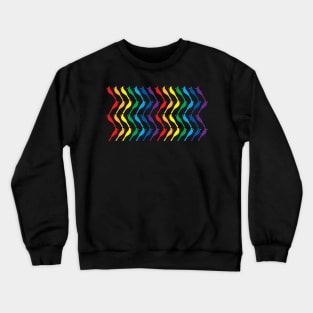 Cardinal rainbow wave Crewneck Sweatshirt